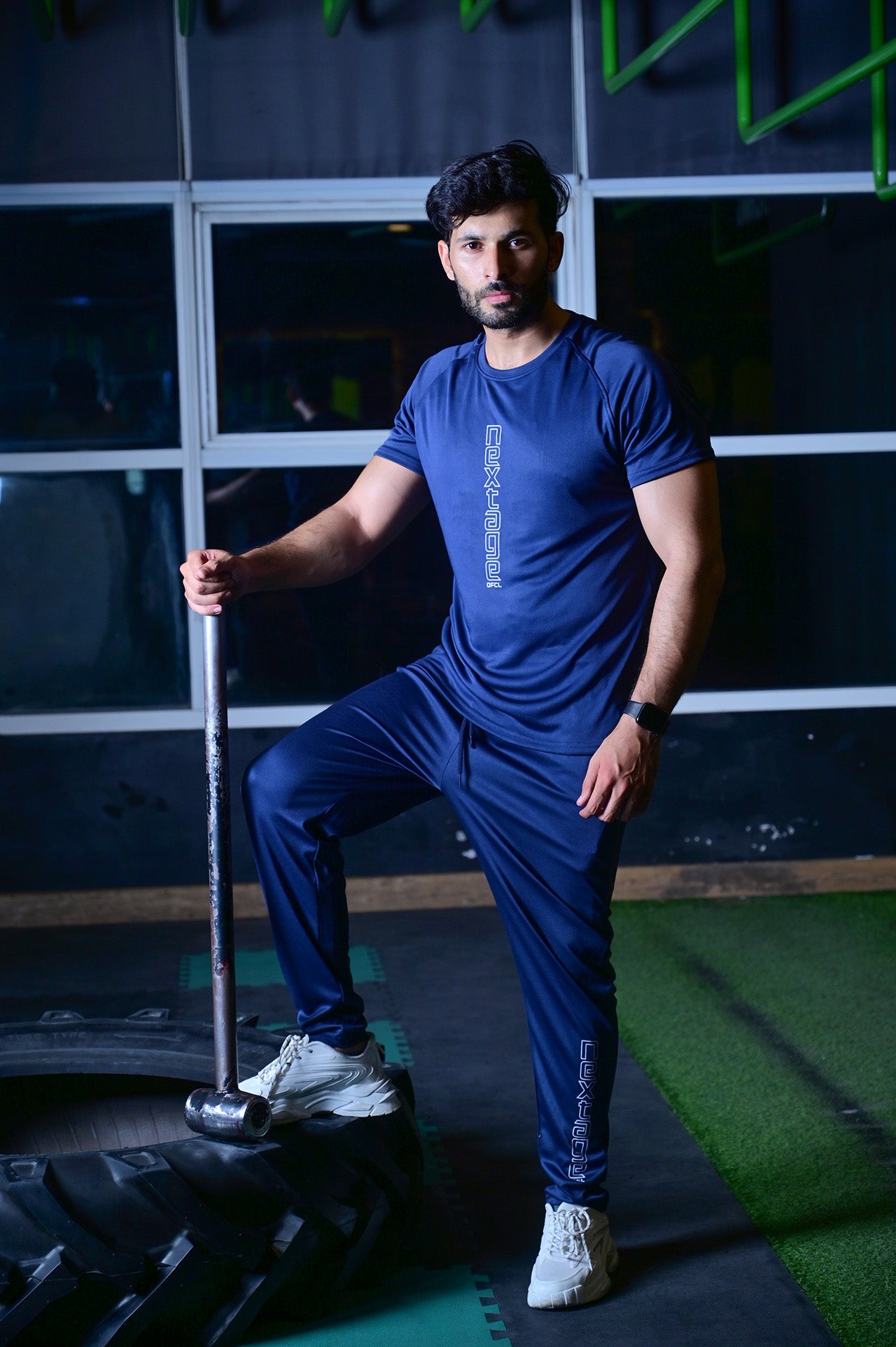 Navy Blue Dri Fit Tracksuit