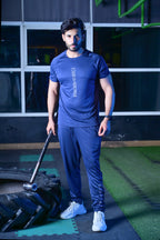 Navy Blue Dri Fit Tracksuit