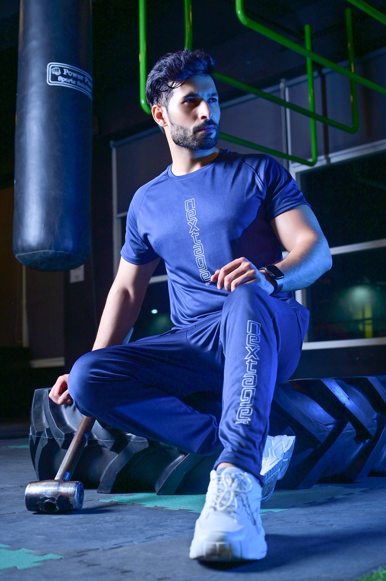 Navy Blue Dri Fit Tracksuit