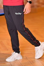 Black Maroon Piping Hydro Trouser