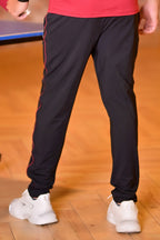 Black Maroon Piping Hydro Trouser