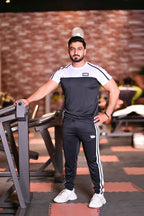 Black Side Stripe Dri-Fit Tracksuit