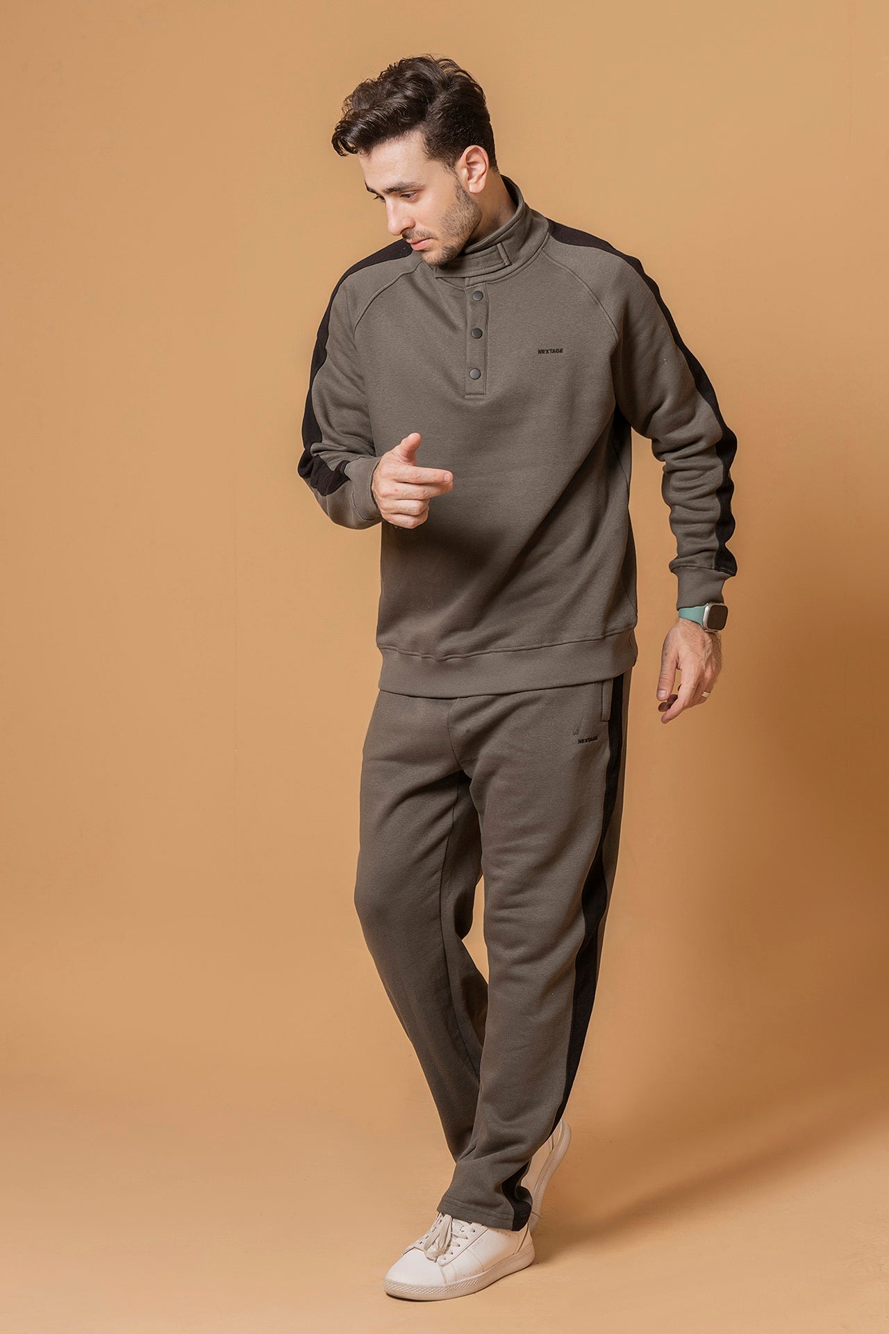 Two-Piece Activewear Set-Men's Athleisure Wear-Co-ord Set Men