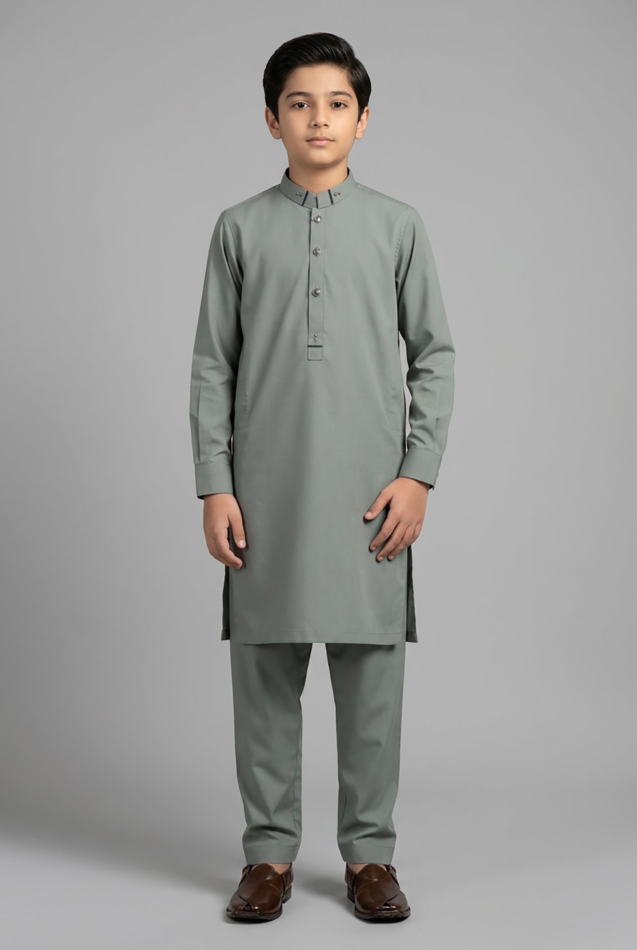 Nextage Kids Sea Green Kurta Shalwar Set