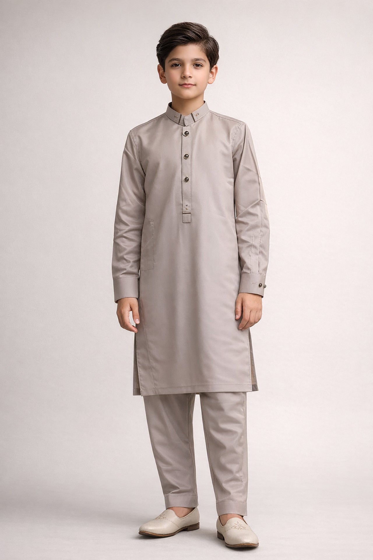 Nextage Kids Beige Kurta Shalwar Set