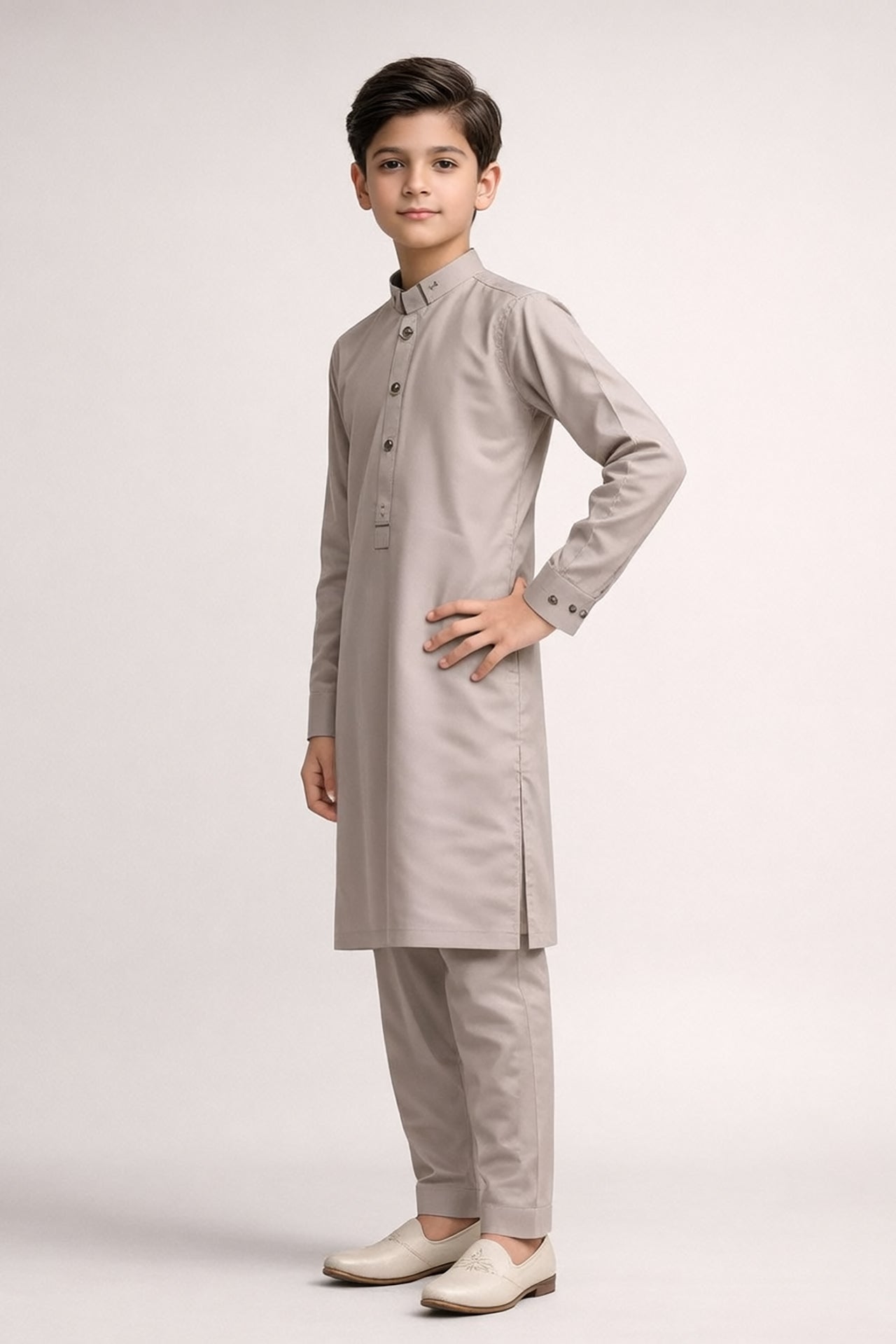 Nextage Kids Beige Kurta Shalwar Set