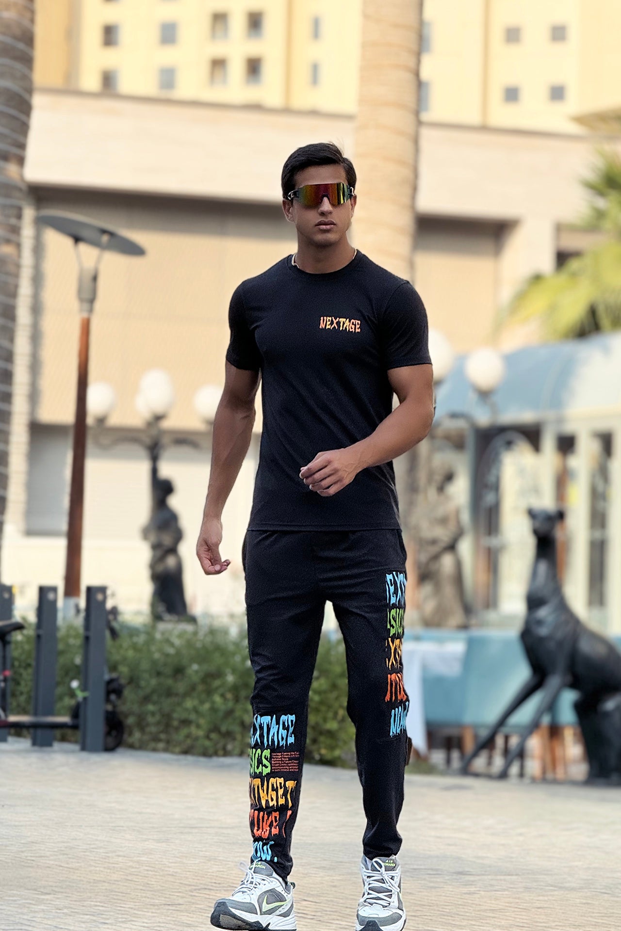 Black Graphics Dri-Fit Tracksuit