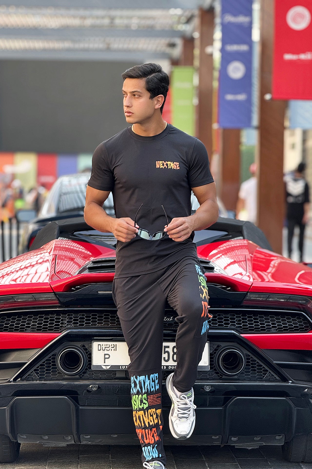 Black Graphics Dri-Fit Tracksuit