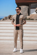 Nextage Sand Zip Through Polo Tracksuit