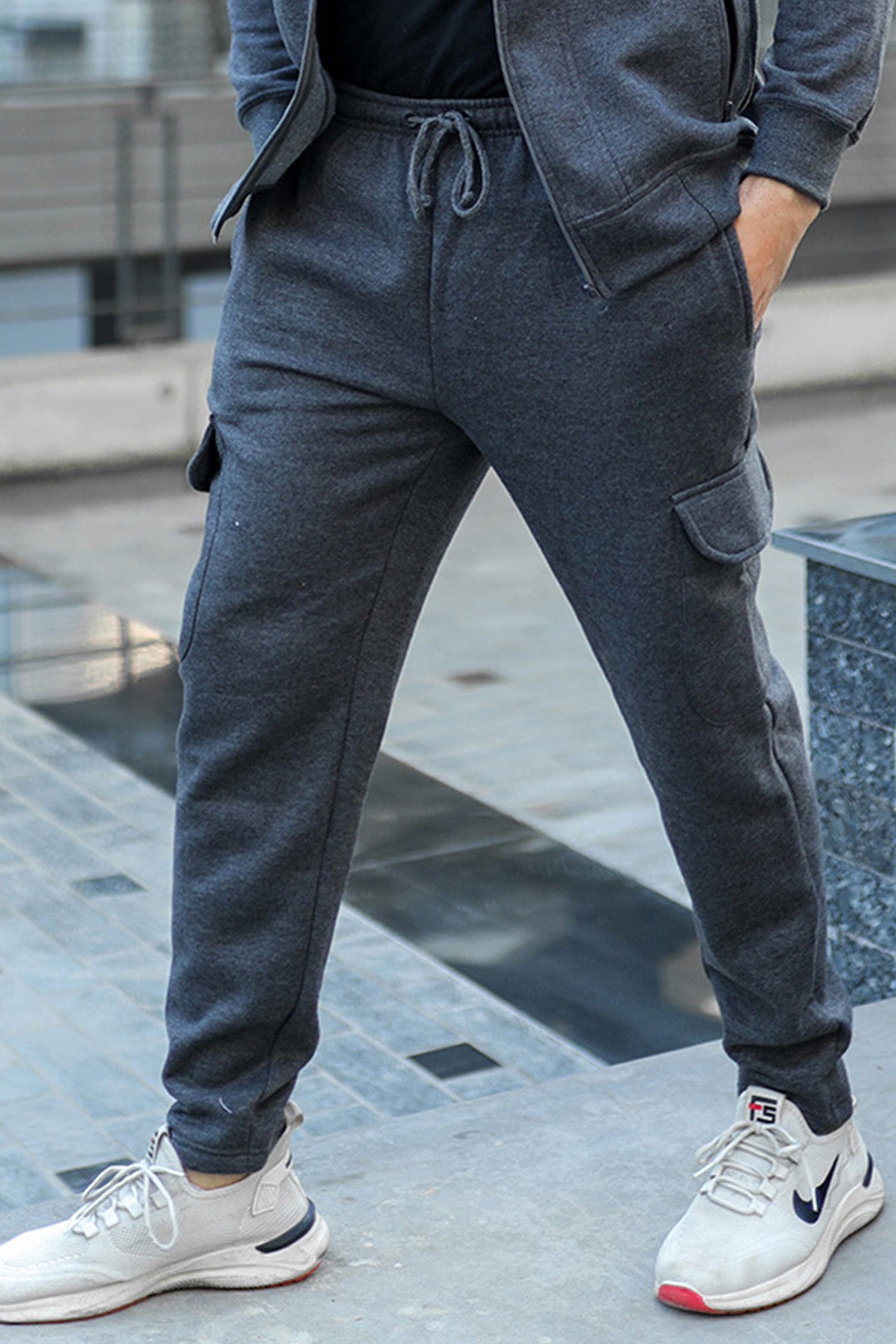 Charcoal Cargo Trouser