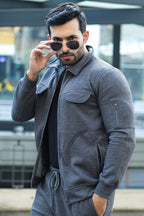 Charcoal Cargo Sweatshirt