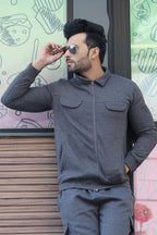 Charcoal Cargo Sweatshirt