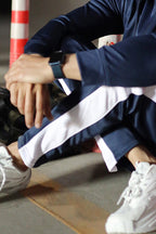 Blue Side stripe Trouser