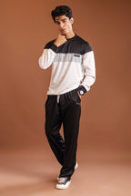 Nextage black white contrast tracksuit