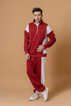 Buy Red and White Tracksuit Online-Streetwear Tracksuit-Men's Winter Tracksuit