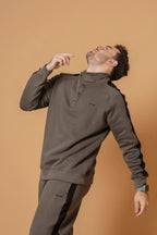 Featuring Popper Button sweat american sleeve style luxury cotton tracksuit