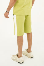 Light Green Slogan Badge Short