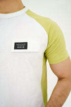 Nextage Green Contrast Slogan Printed Short Set