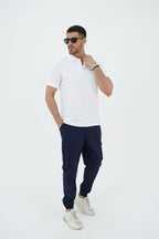 Nextage Premium Polo Cargo Navy/White Tracksuit