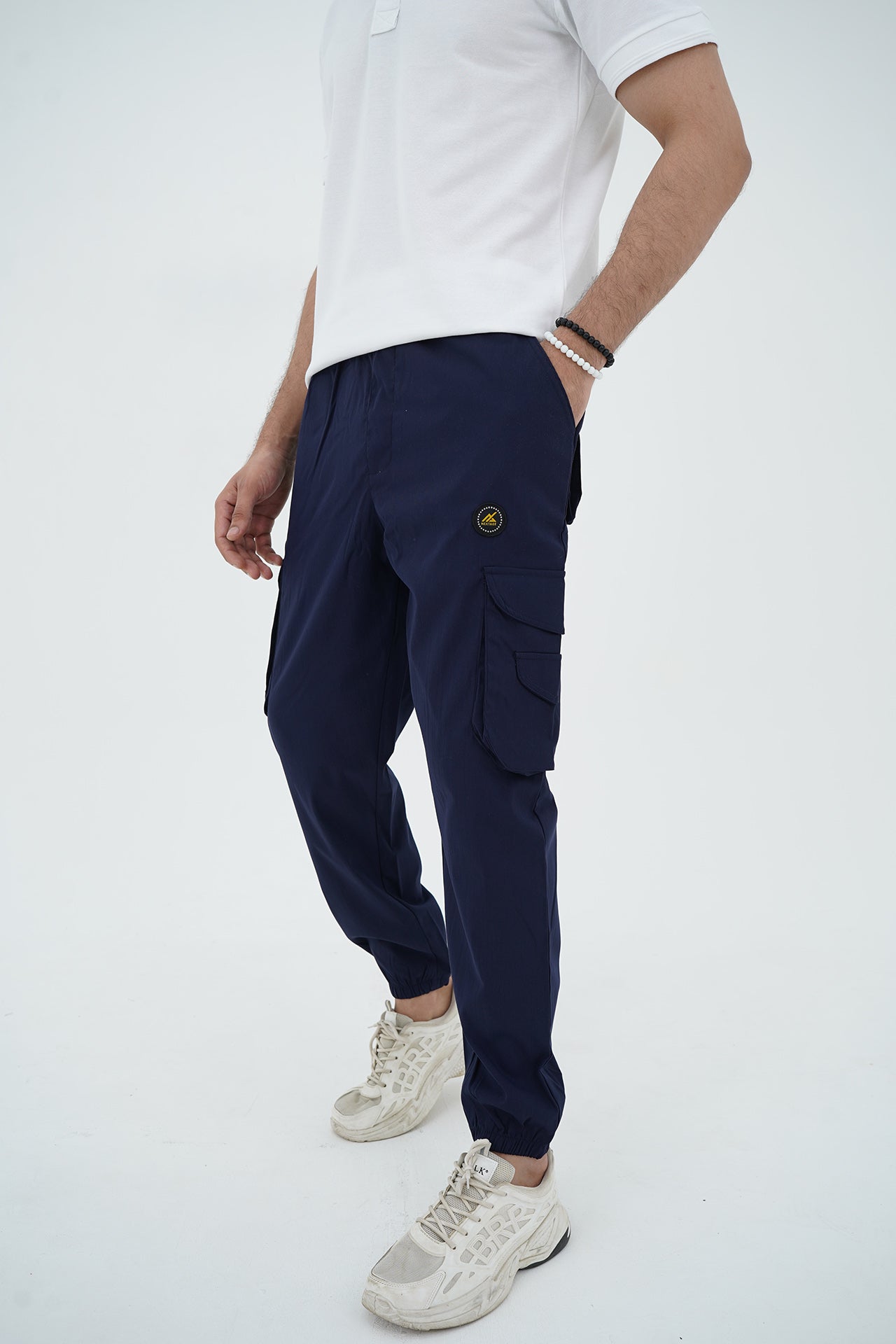 Nextage Premium Polo Cargo Navy/White Tracksuit