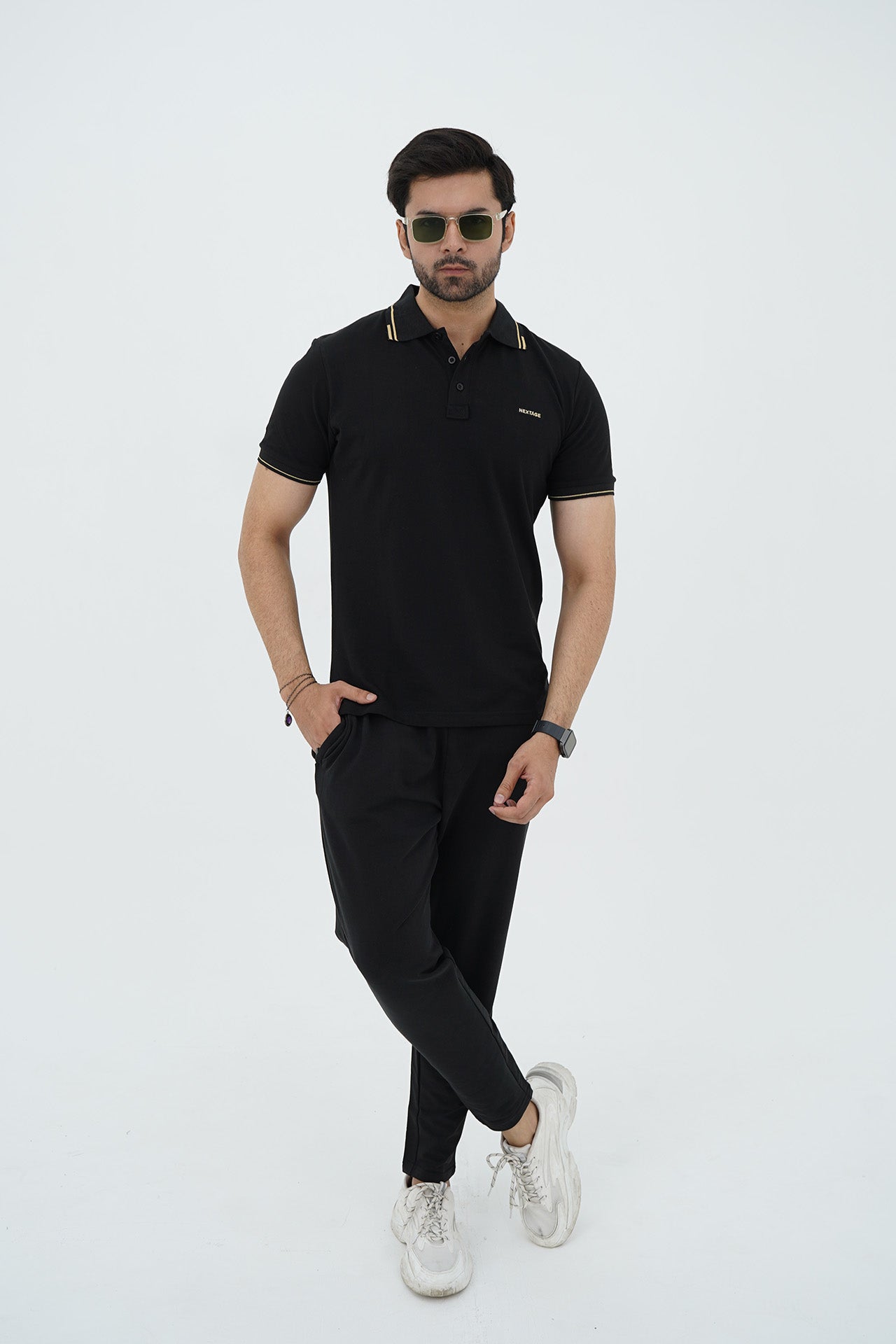 Nextage Black Golden Tracksuit