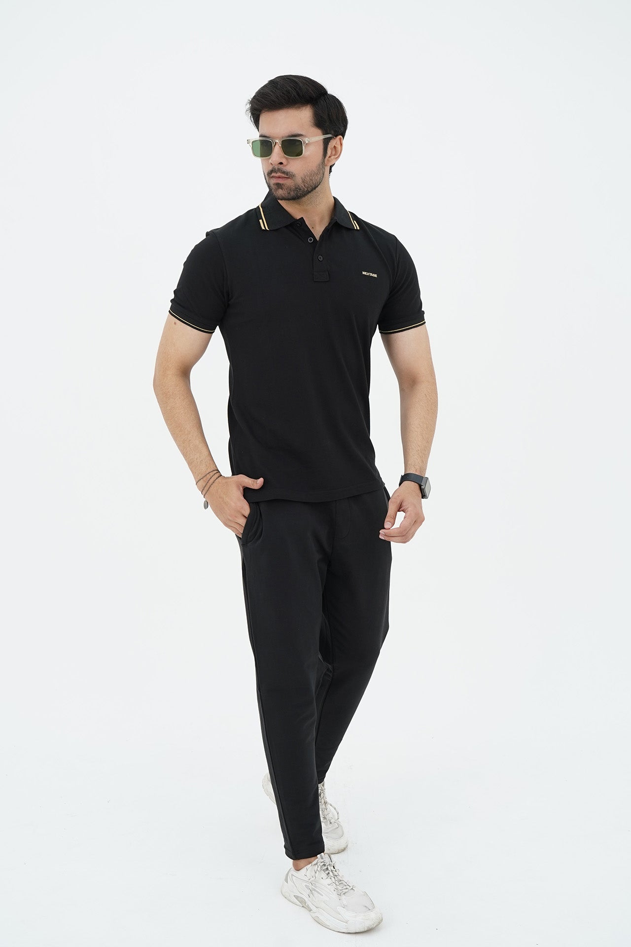 Nextage Black Golden Tracksuit