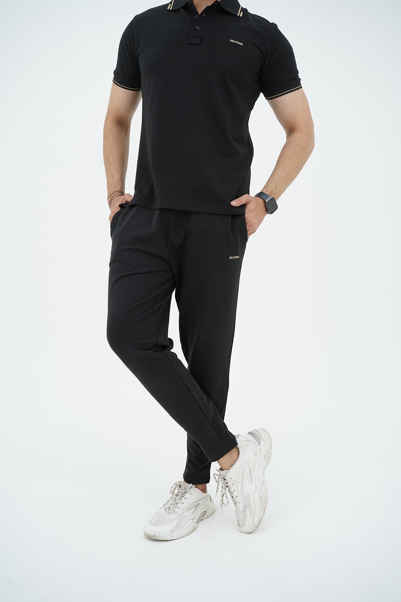 Nextage Black Golden Tracksuit
