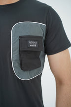 Nextage Black Spandex Cargo Tracksuit