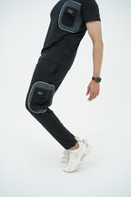 Nextage Black Spandex Cargo Tracksuit