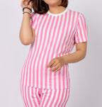 Stripe Detail Half Sleeve T-Shirt