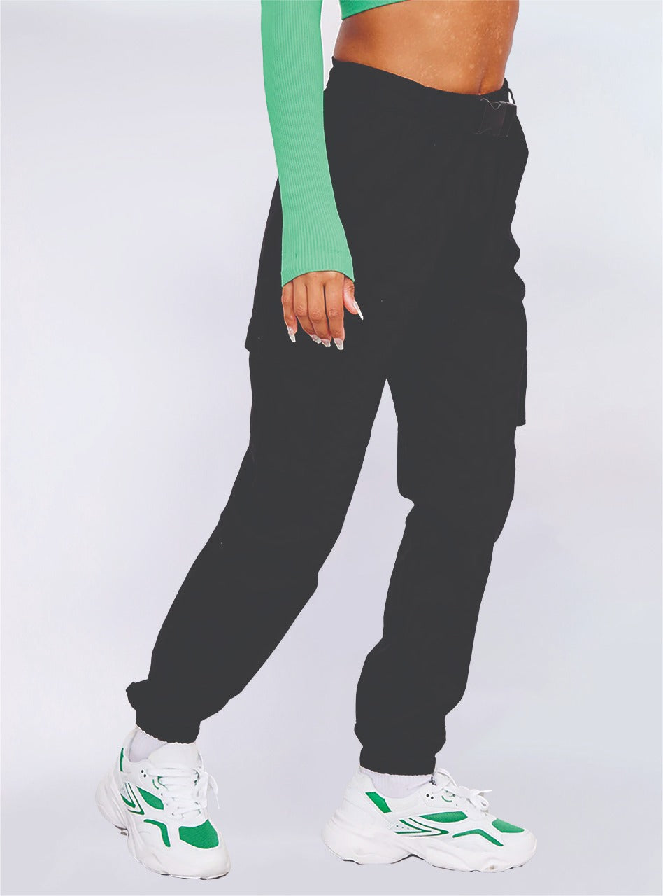 Sand Belted Cargo Joggers Image 2