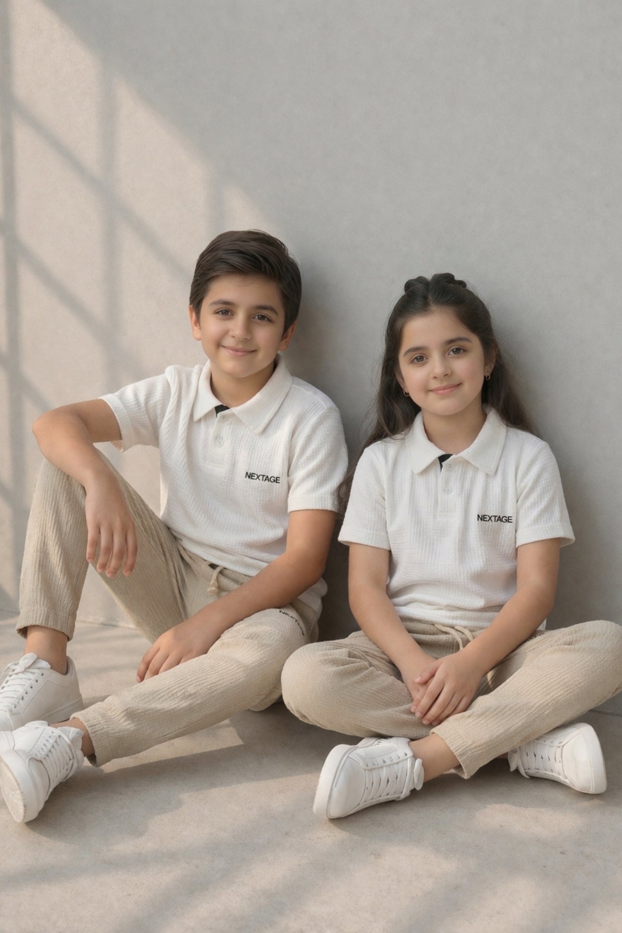 boys branded polo set