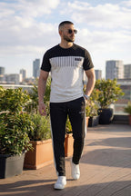 Nextage Cutrai Contrast Round Neck Tracksuit
