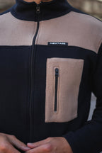 Nextage Contrast Cargo Polar Fleece Tracksuit