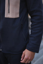 Polar Fleece Black Contrast Sweatshirt