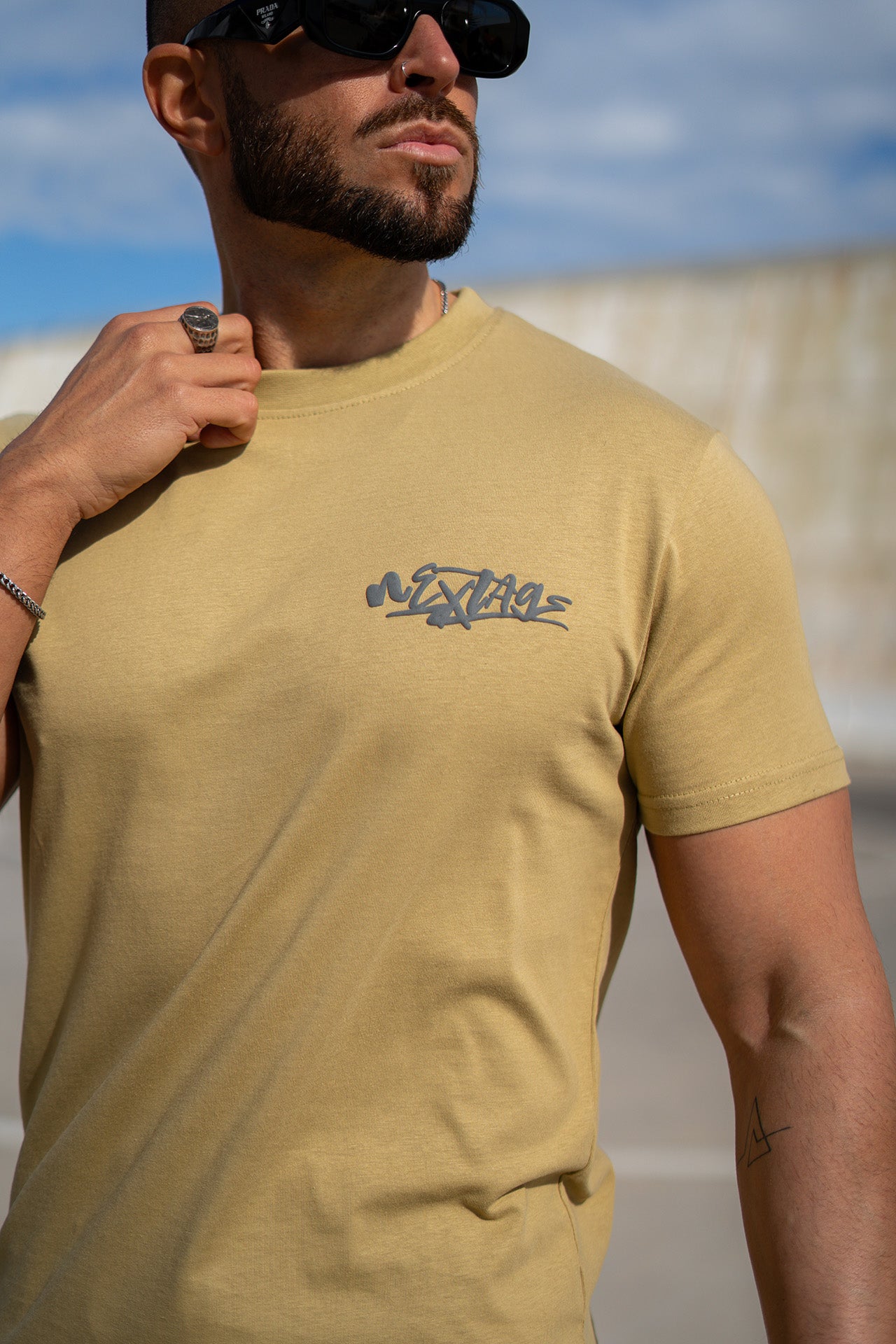 Embossed Print Slogan Nextage Tracksuit