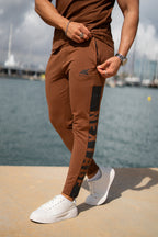 Nextage Brown Printed Tracksuit
