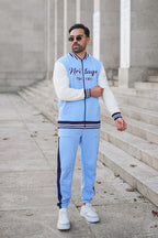 Nextage Blue Contrast Baseball Tracksuit