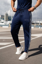 Navy Blue Luxe Stretch Trouser