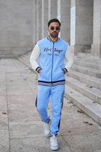 Nextage Blue Contrast Baseball Tracksuit