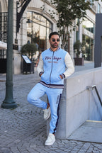 Nextage Blue Contrast Baseball Tracksuit