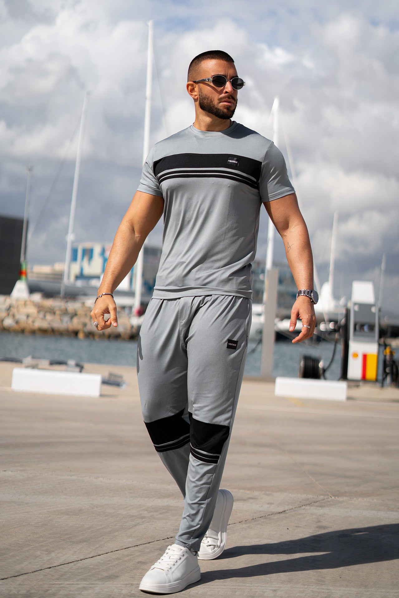Nextage Silver Grey Dri-Fit Tracksuit