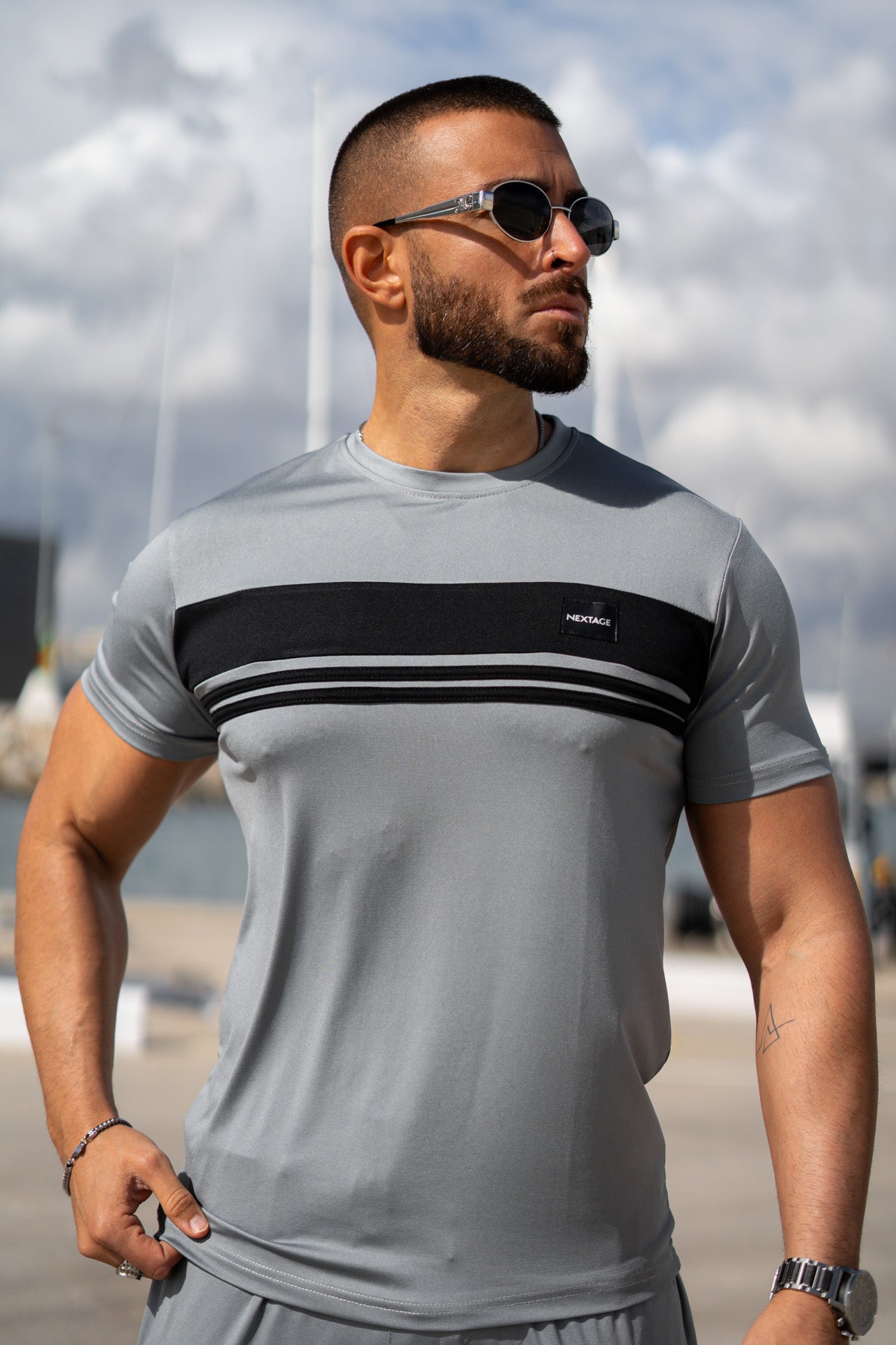 Nextage Silver Grey Dri-Fit Tracksuit