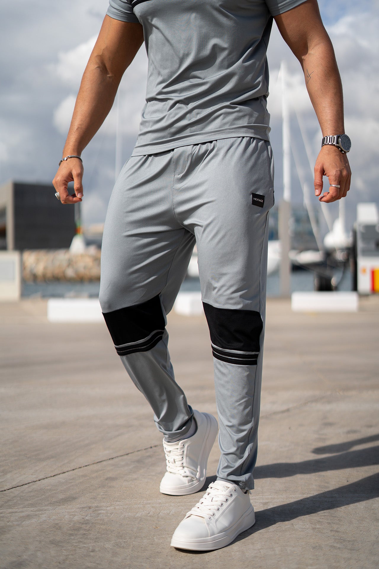 Nextage Silver Grey Dri-Fit Tracksuit
