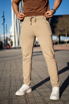 Nextage Coffee Polo Beige Trouser Pant Twinset