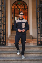 Nextage Contrast Cargo Polar Fleece Tracksuit