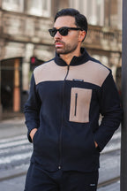 Polar Fleece Black Contrast Sweatshirt