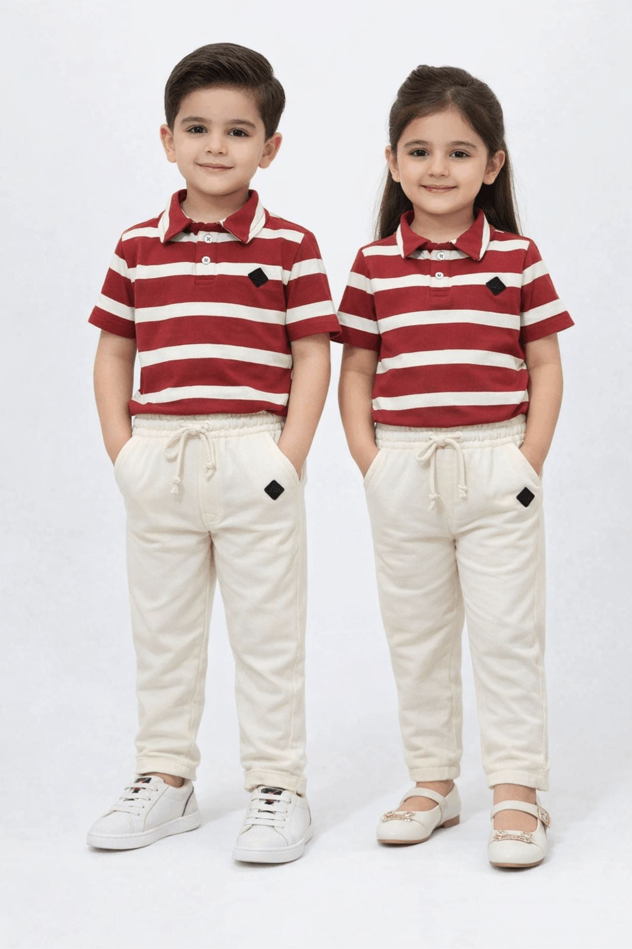 boys striped polo outfit, nextage boys casual co ord set