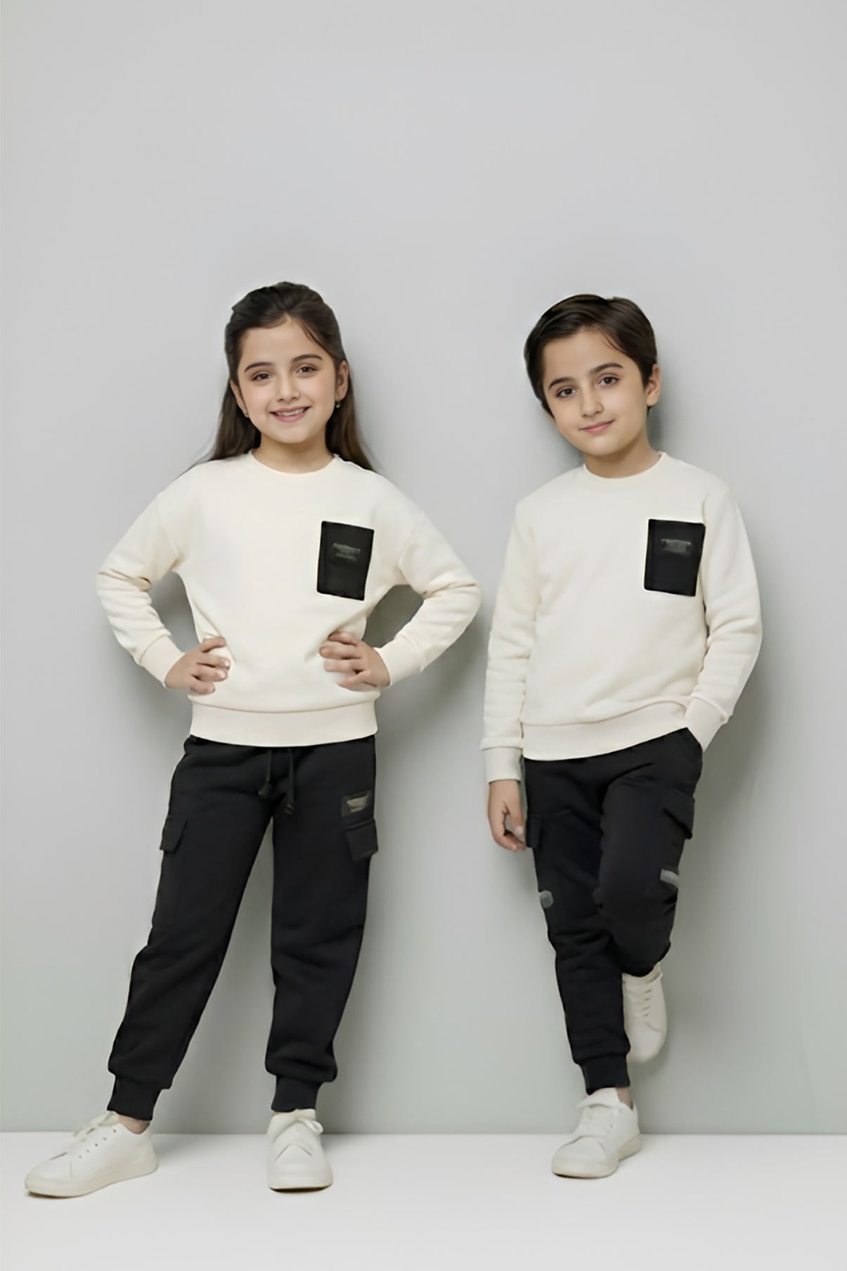 kids casual winter tracksuit