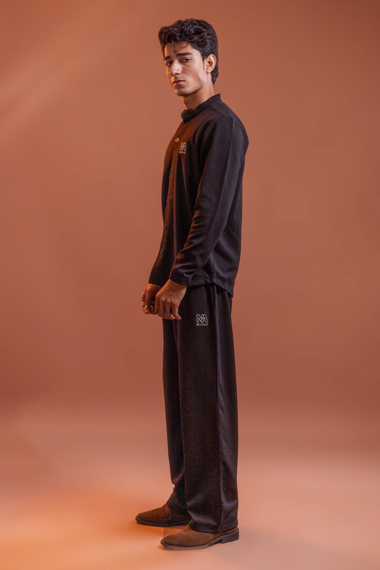 Streetwear co ord set men by nextage side view